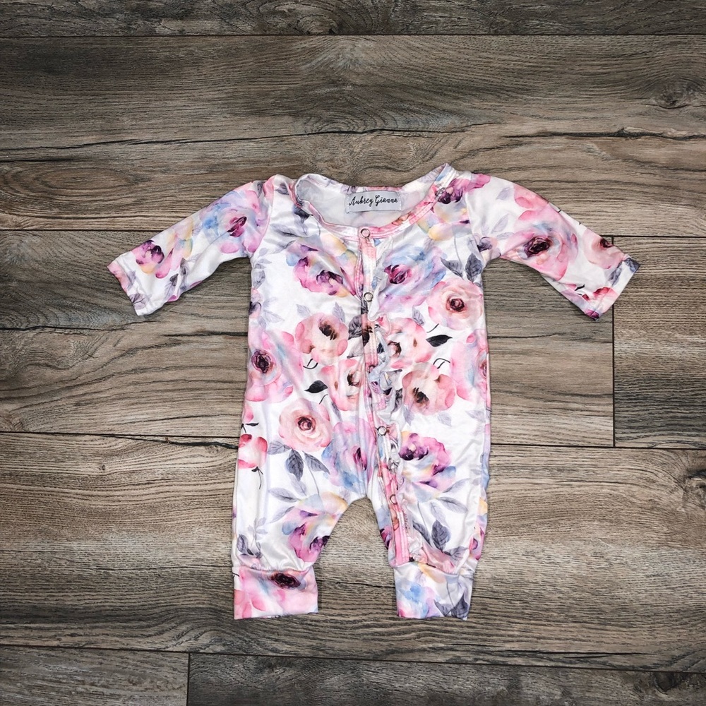 One piece ruffle button up